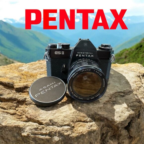 Vintage Pentax ME Super 35mm SLR Camera with 50mm Lens Black